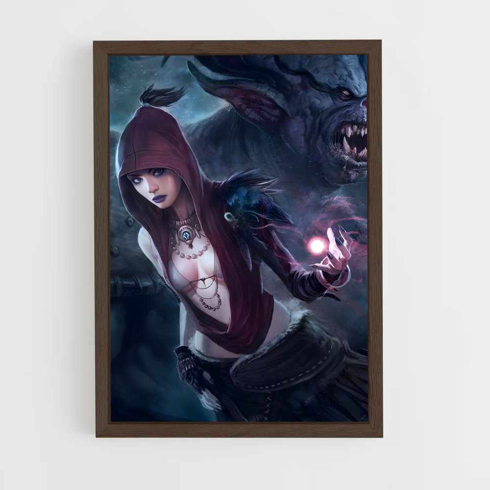 Poster Morrigan et le Dragon – affiche Dragon age (vue 5)